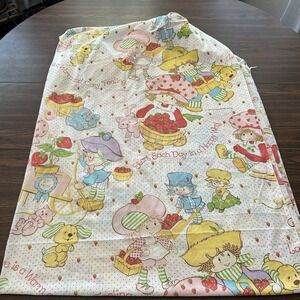 Vintage 1980 Strawberry Shortcake Twin Fitted Sheet